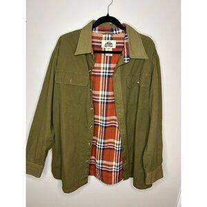 Old Mill flannel-lined canvas jacket 100% cotton men’s chore shacket sz xxl